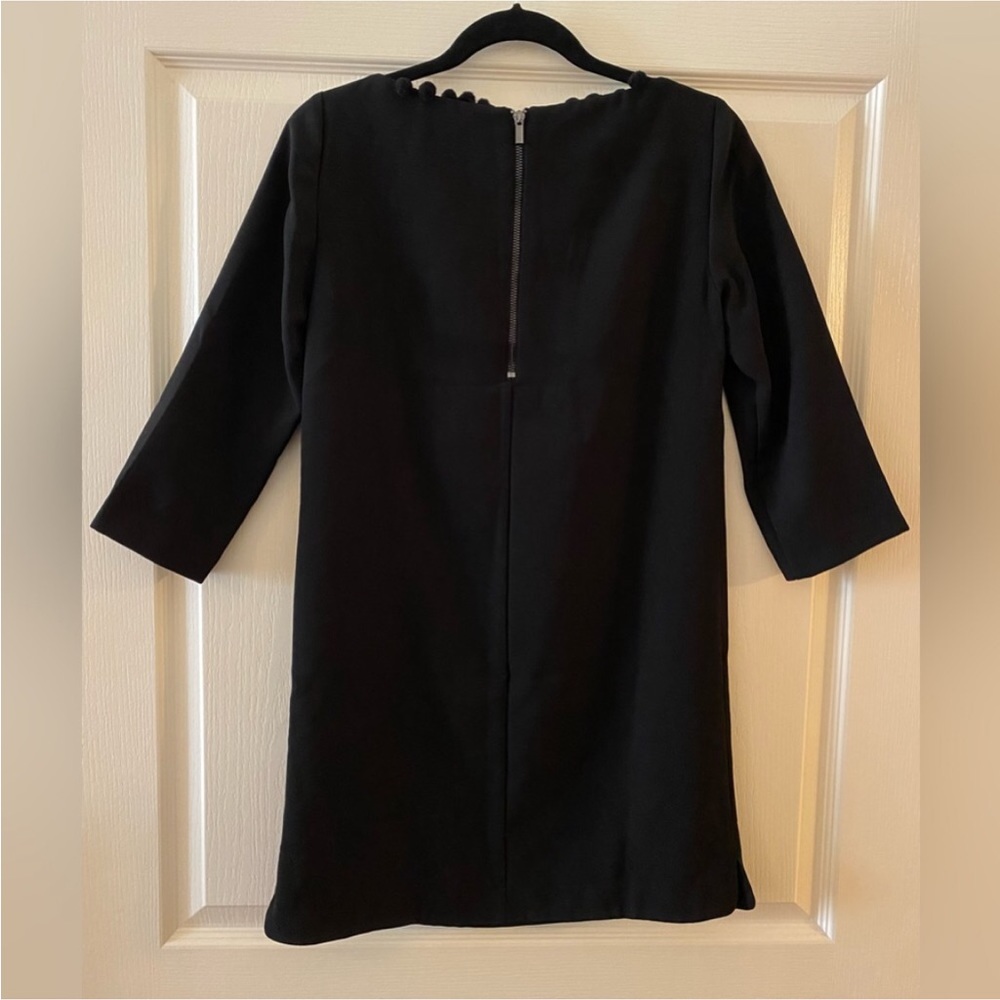 FRENCH CONNECTION Arrow Crepe Pom Pom Tunic Dress in Black - 0 - Picture 3 of 14